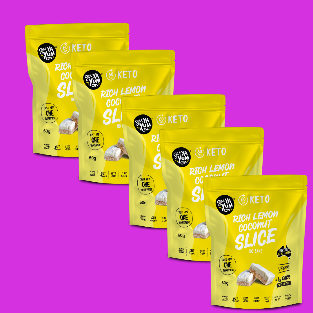 Rich Lemon Coconut Slice 60g (5 x Single PACKS)