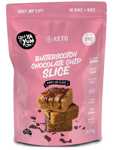 BUTTERSCOTCH CHOCOLATE CHIP SLICE 325g  - NO BAKE OR BAKE (5 X Mug Mix VALUE PACK!)