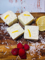 Load image into Gallery viewer, Rich Lemon Coconut Slice 60g (5 x Single PACKS)

