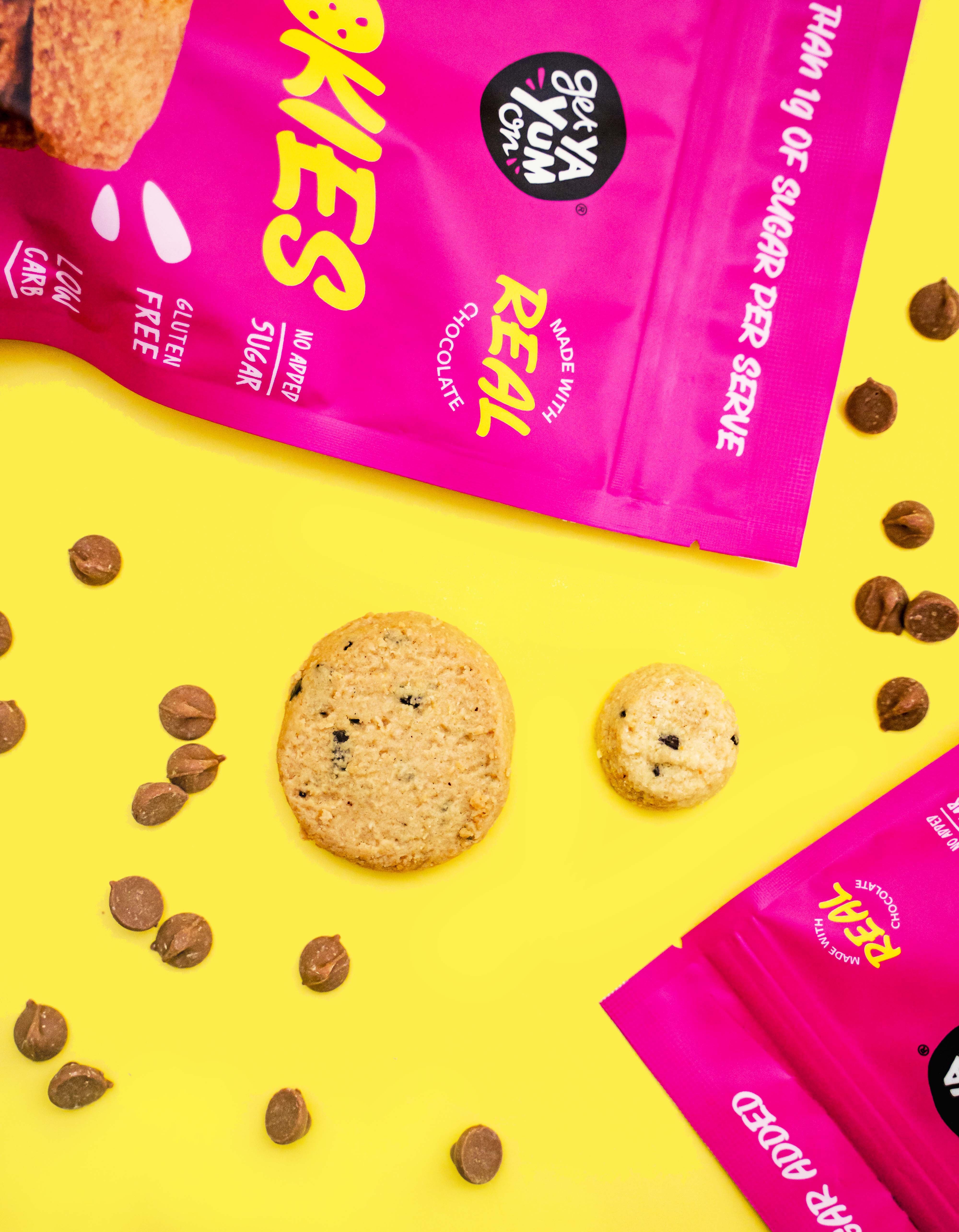 BIGGER Cookies Salted Caramel Choc Chip - 2 PACK SINGLE SERVE 40g x 10