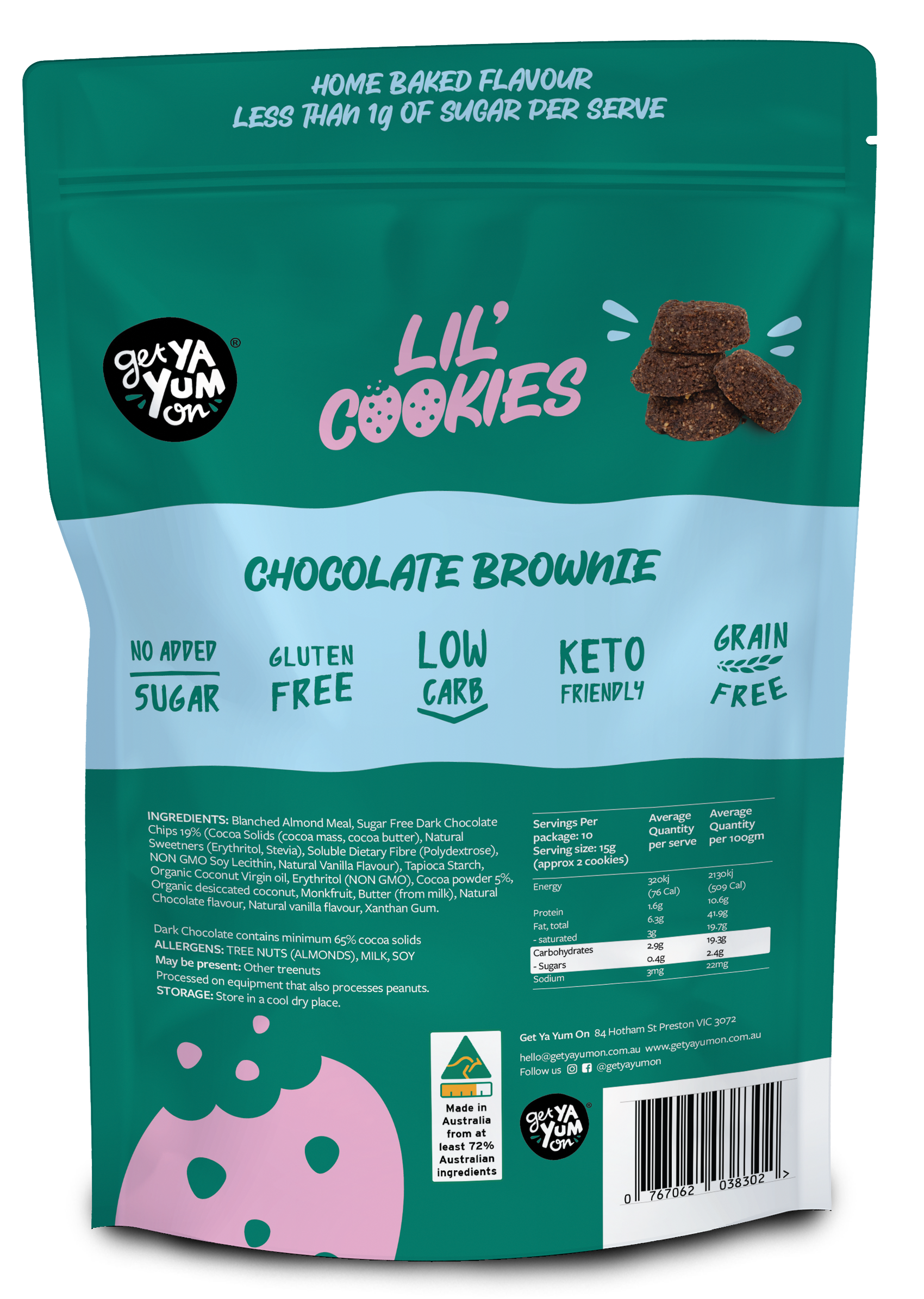 Lil' Cookies Chocolate Brownie - SHAREPACK 150g