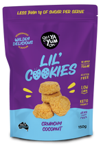 Load image into Gallery viewer, Lil&#39; Cookies Crunchy Coconut - SHAREPACK 150g
