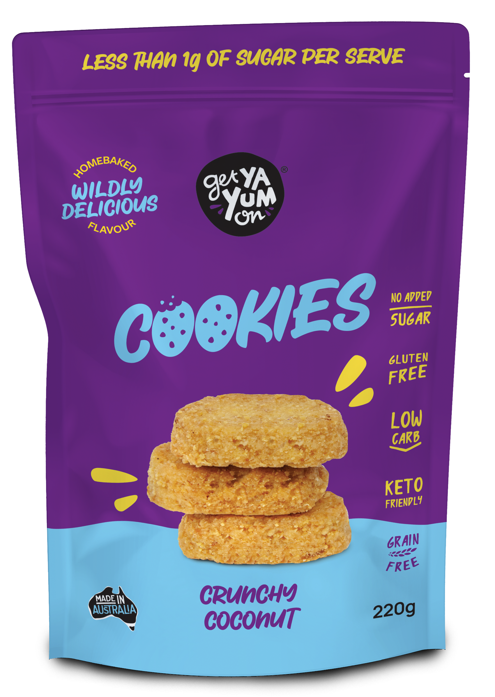 BIGGER Cookies Crunchy Coconut (NEW! sharepack size) 220g