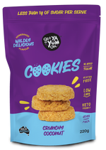 Load image into Gallery viewer, BIGGER Cookies Crunchy Coconut (NEW! sharepack size) 220g
