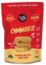 Load image into Gallery viewer, BIGGER Cookies Peanut Butter Choc Chip (NEW Sharepack Size!) 220g
