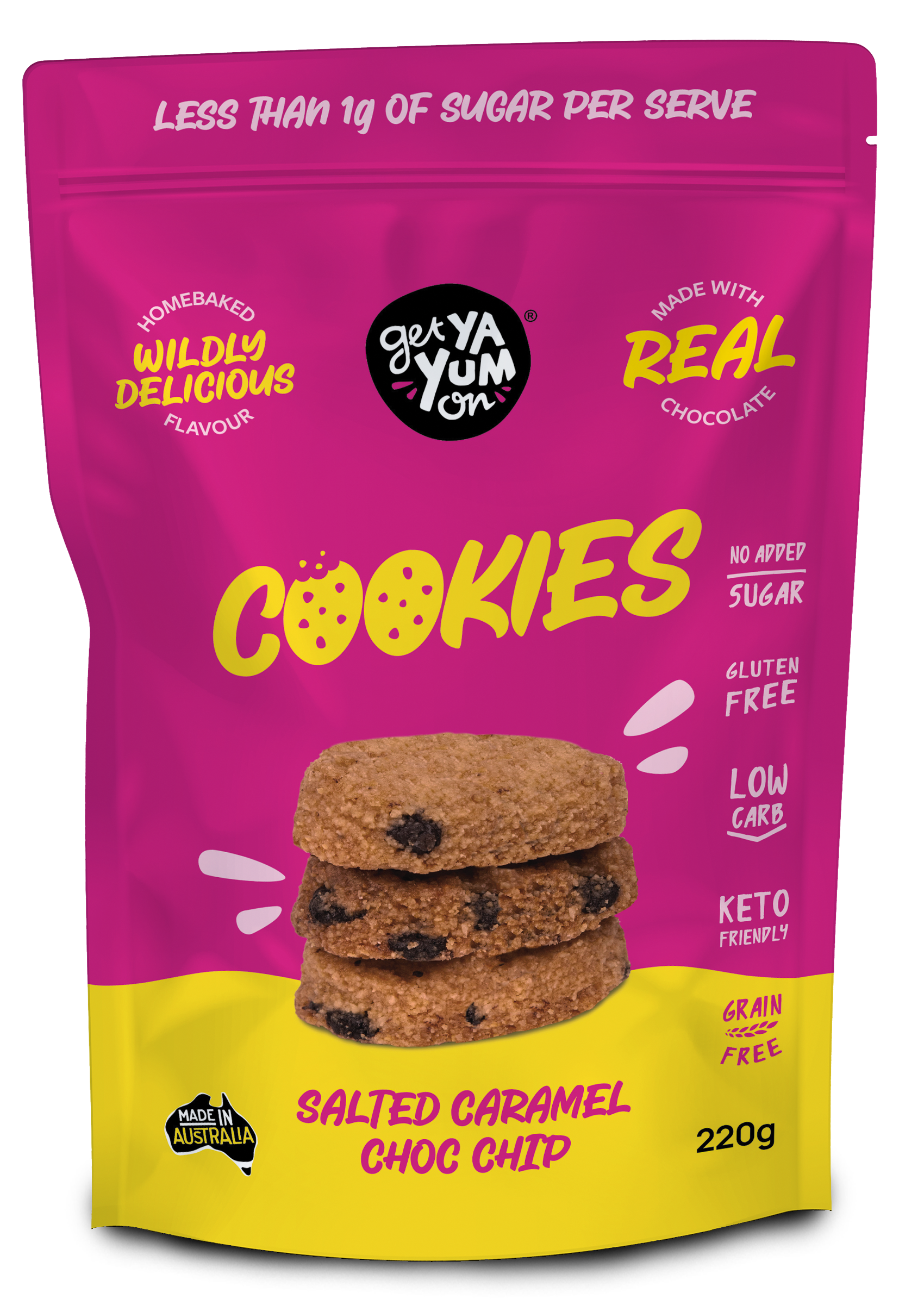 BIGGER Cookies Salted Caramel Choc Chip (NEW! Sharepack Size) 220g