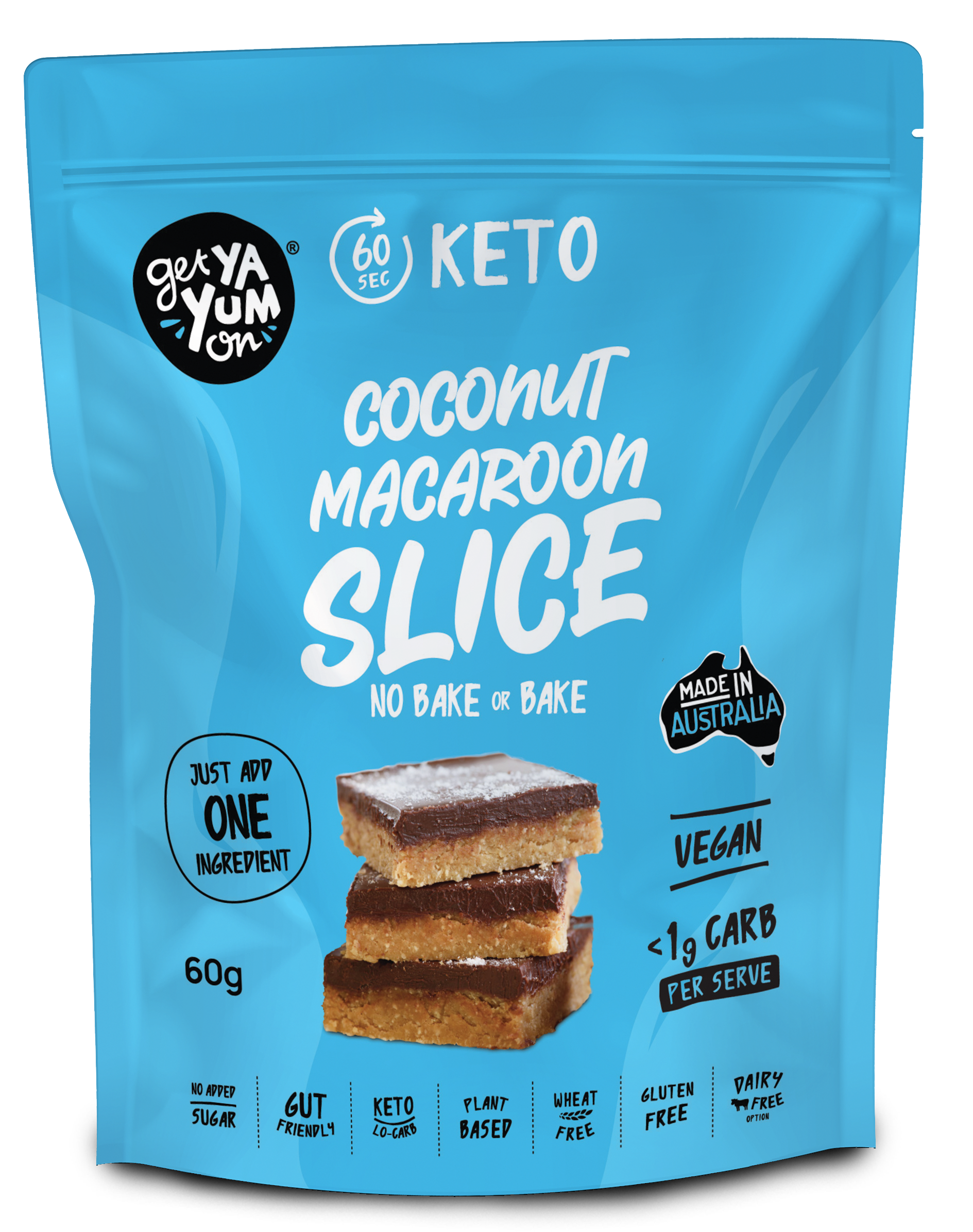 Coconut Macaroon Slice 60g  - NO BAKE OR BAKE