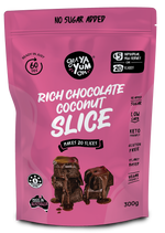 Load image into Gallery viewer, RICH CHOCOLATE COCONUT SLICE (No Bake) 300gm (5 X Mug Mix VALUE PACK)
