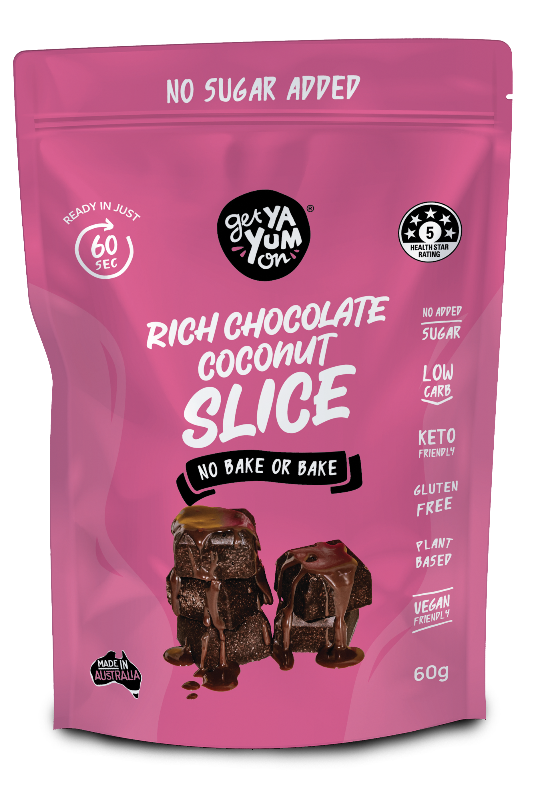 Rich Chocolate Coconut Slice 60g