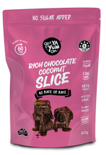 Load image into Gallery viewer, Rich Chocolate Coconut Slice 60g

