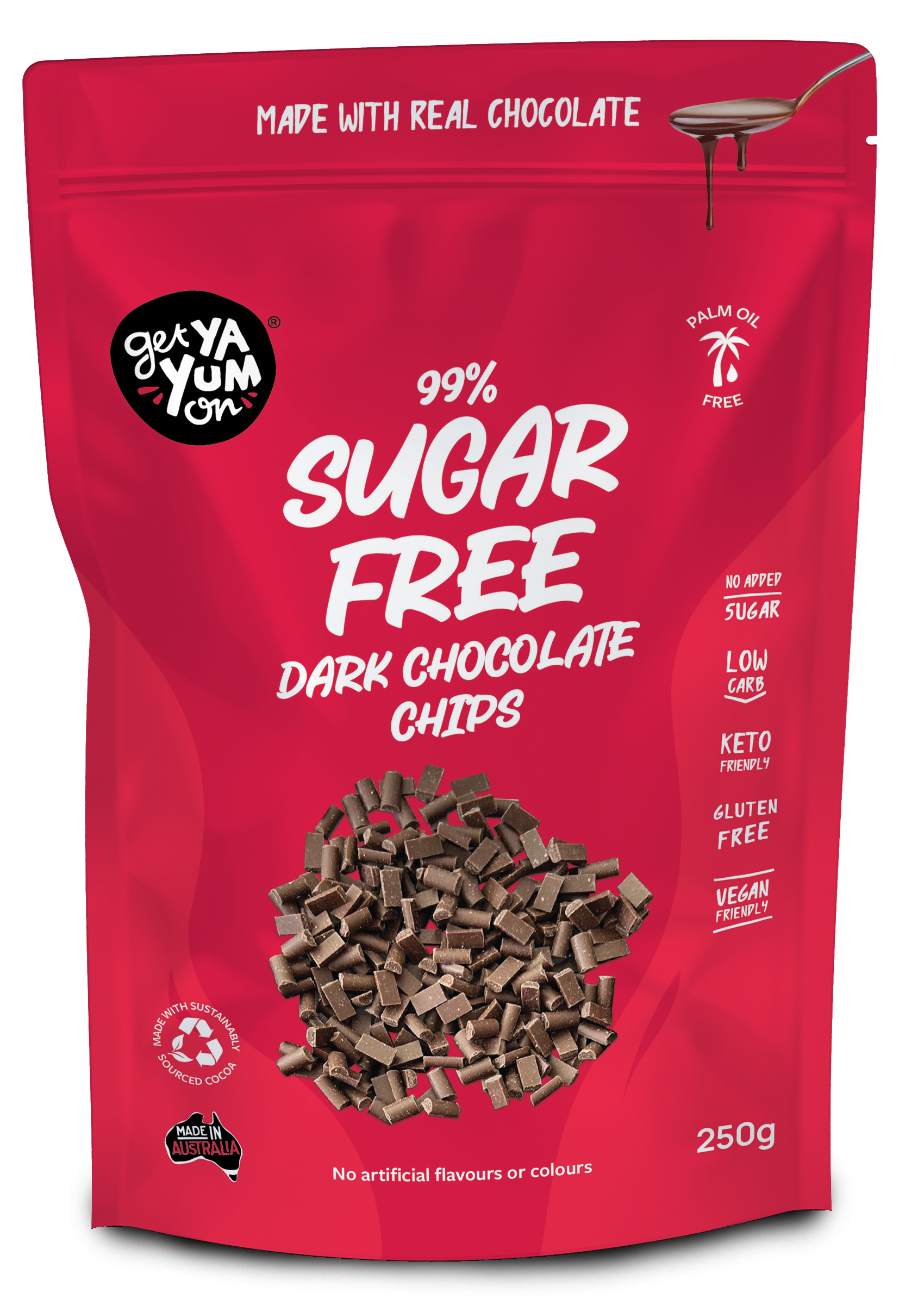 99% Sugar Free Dark Chocolate Chips 250g