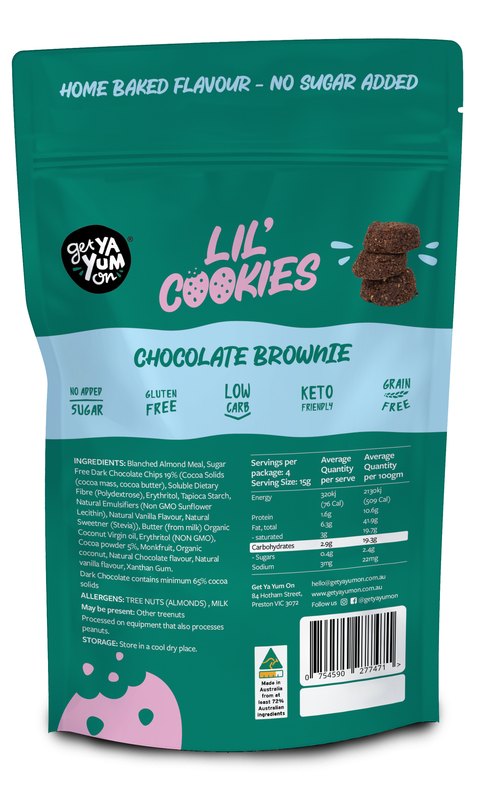 Lil' Cookies Chocolate Brownie 60g