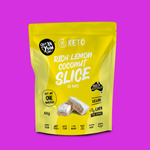 Load image into Gallery viewer, Rich Lemon Coconut Slice 60g - NO BAKE

