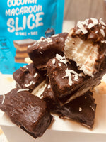 Load image into Gallery viewer, Coconut Macaroon Slice 60g  - NO BAKE OR BAKE
