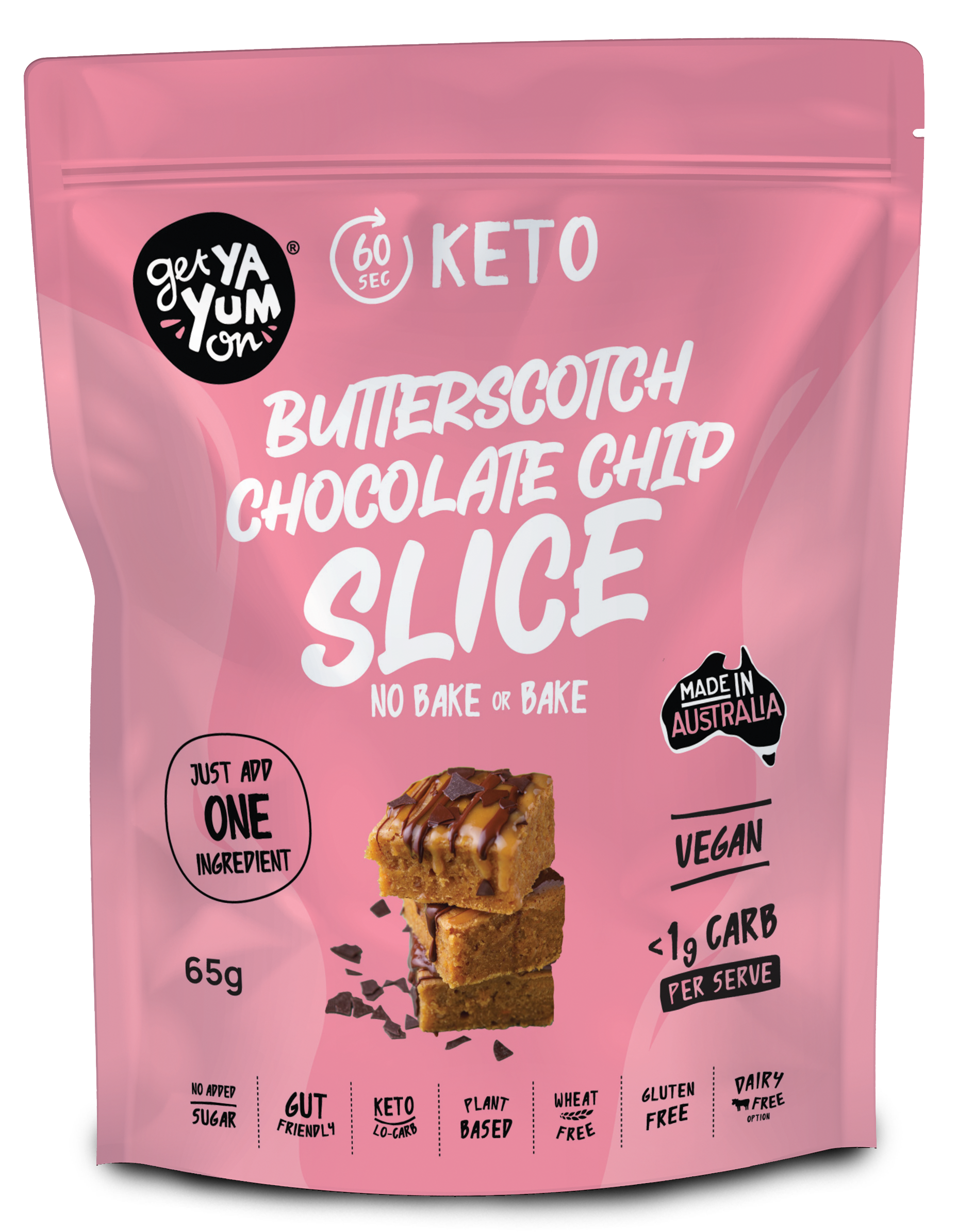 Butterscotch Chocolate Chip Slice 65g (5 PACK)