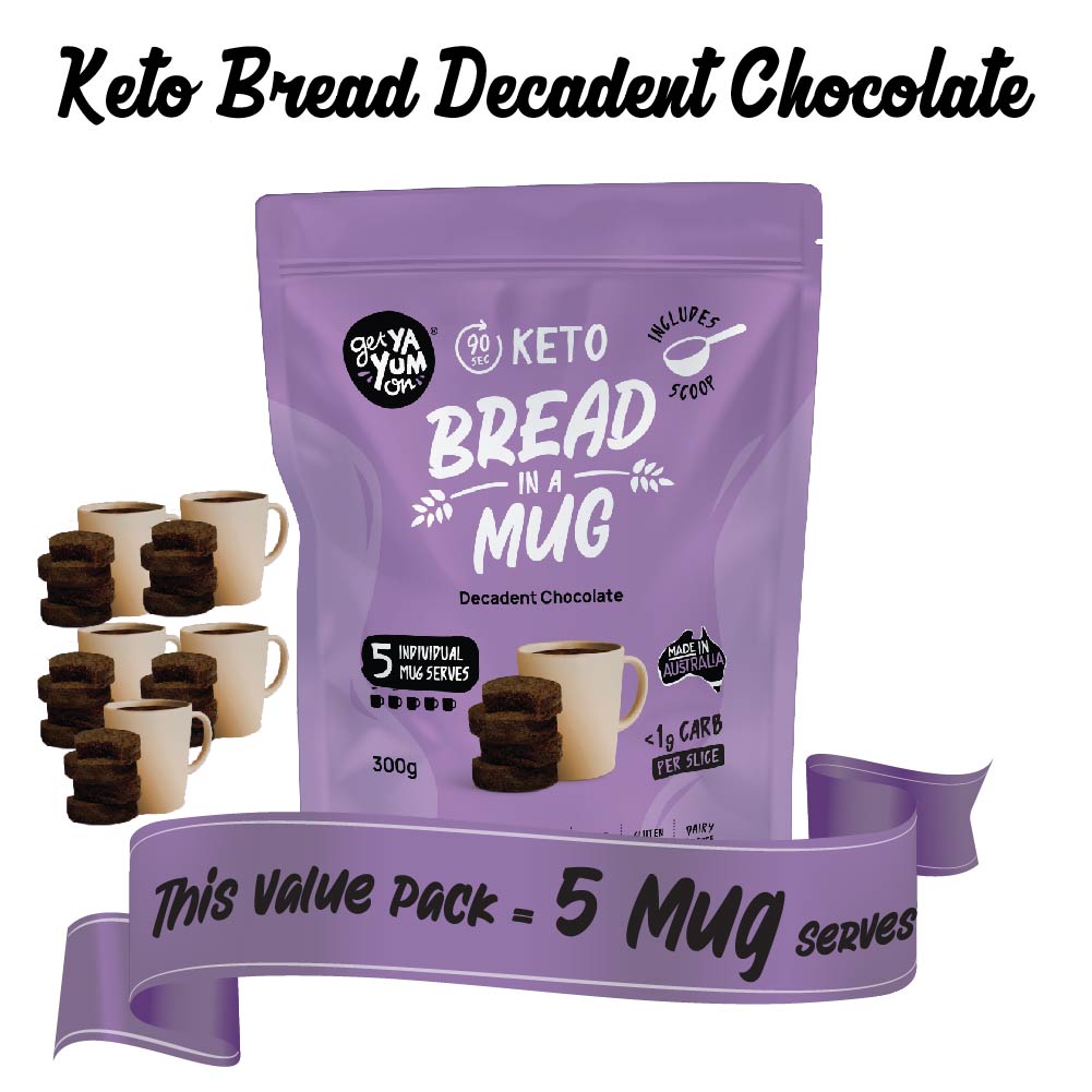 DECADENT CHOCOLATE 300gm (5 X Mug Mix VALUE PACK (with scoop!)